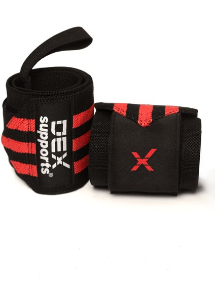 Knee Wraps + Wrist Wraps + 8 Loop Lifting Straps  3'lü Set