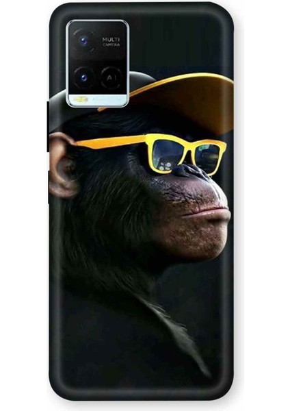 Vivo Y33S 4g Kılıf Karizmatik Maymun Desenli Hd Baskılıf Silikon Kılıf - Karizmatikmaymun