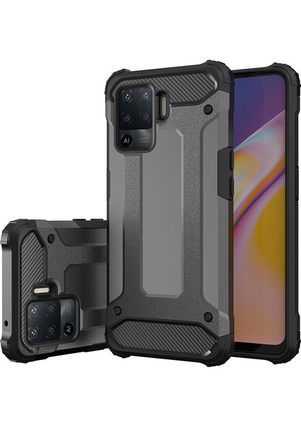 Oppo Reno 5 Lite Kılıf Çift Katmanlı Armour Case modelleri