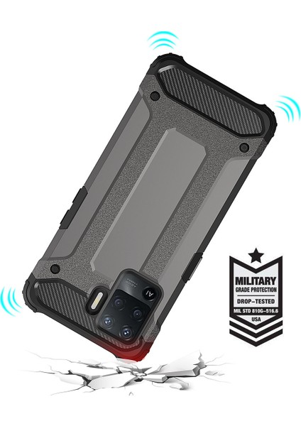 Oppo Reno 5 Lite Kılıf Çift Katmanlı Armour Case fırsatları