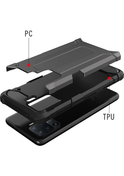 Oppo Reno 5 Lite Kılıf Çift Katmanlı Armour Case indirimleri