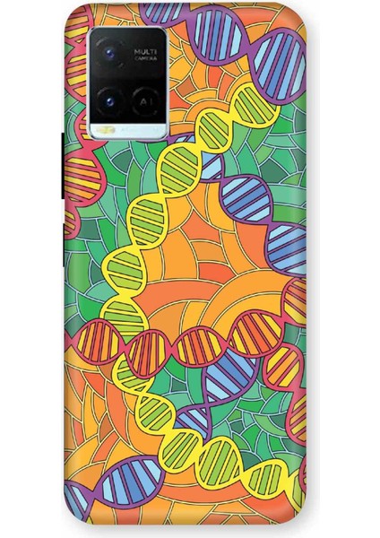 Vivo Y33T Kılıf Dna Desenli Hd Baskılıf Silikon Kılıf - 8113
