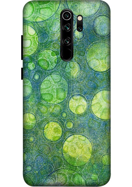 Xiaomi Redmi Note 8 Pro Kılıf Baskılı Yeşil Yuvarlak Desenli Zipax A++ Silikon - 8800