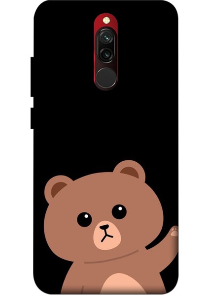 Xiaomi Redmi 8 Kılıf Baskılı Ayıcık Desenli Zipax A++ Silikon - 8850