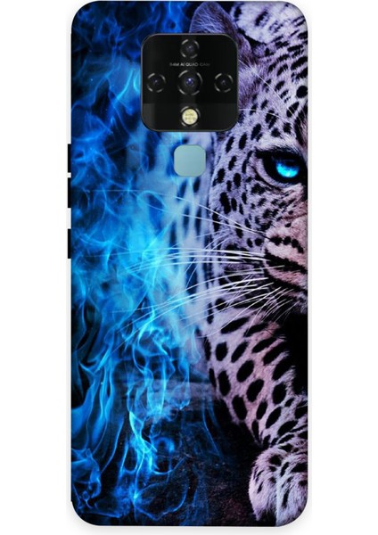 Tecno Camon 16 Kılıf Baskılı Alev Kaplan Desenli Zipax A++ Silikon - 8827