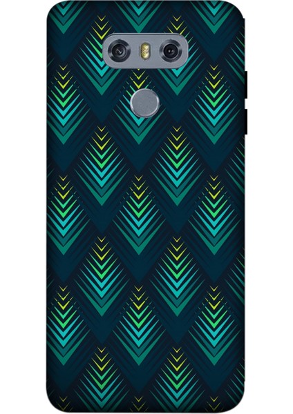 Lg G6 Kılıf Baskılı Yeşil Desenli Zipax A++ Silikon - 8859