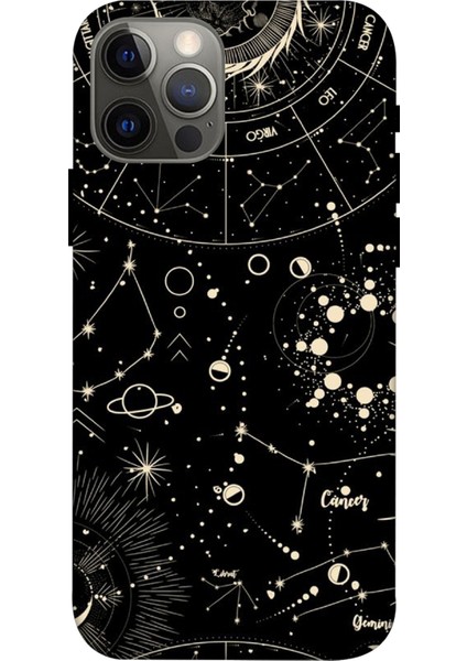 Apple Iphone 12 Pro Kılıf Baskılı Gezegen Desenli Zipax A++ Silikon - 8846