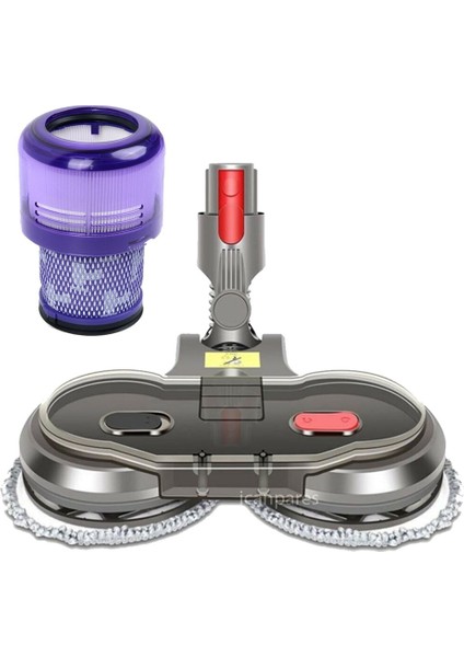 Dyson Uyumlu V11 Dik Süpürge Turbo Emici Yer Başlığı Su Depolu Paspas Aparatı ve Hepa Filtre