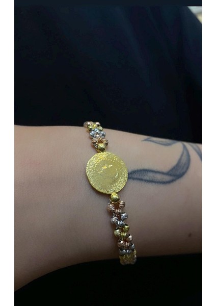 Gümüş Dorika Toplu Çeyrekli Bayan Bileklik KT79E52