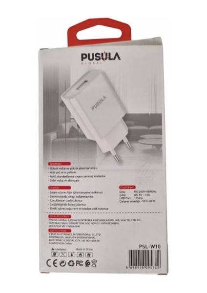 Pusula Adaptör 1.0A Travel Charger fiyatları