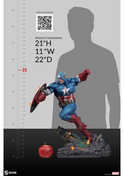 Captain America Premium Format Figure 300765 / Marvel Comics / Steve Rogers