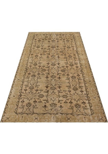 Özel Vintage Eskitme El Dokuma Halı 117 X 216 Cm 9291