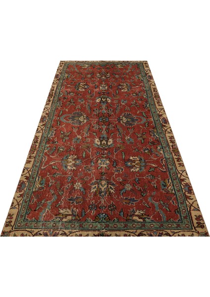 Vintage Eskitme El Dokuma Halı 127 X 250 Cm 9322