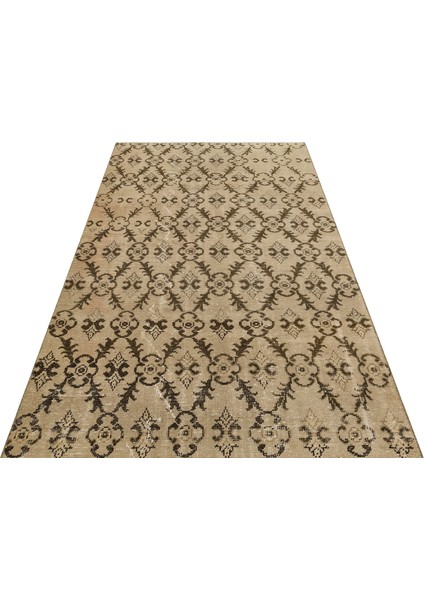 Klasik Modern Vintage Eskitme El Dokuma Halı 142 X 251 Cm 9345