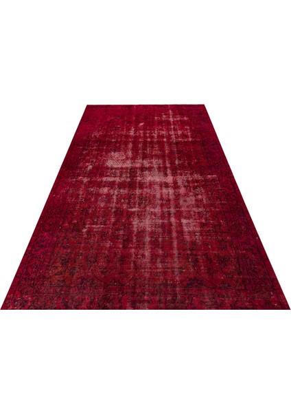 Özel Vintage El Dokuma Eskitme Halı158 X 267 Cm 9353