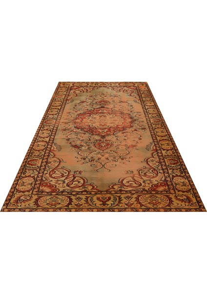 Gerçek El Dokuma Eskitme Vintage Halı 172 X 253 Cm 9367