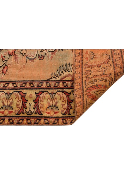 Gerçek El Dokuma Eskitme Vintage Halı 172 X 253 Cm 9367