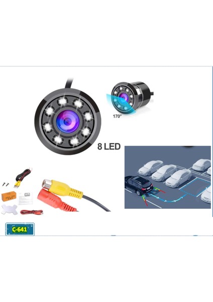 Gece Görüşlü Araç Geri Görüş Kamerası Concord C-641