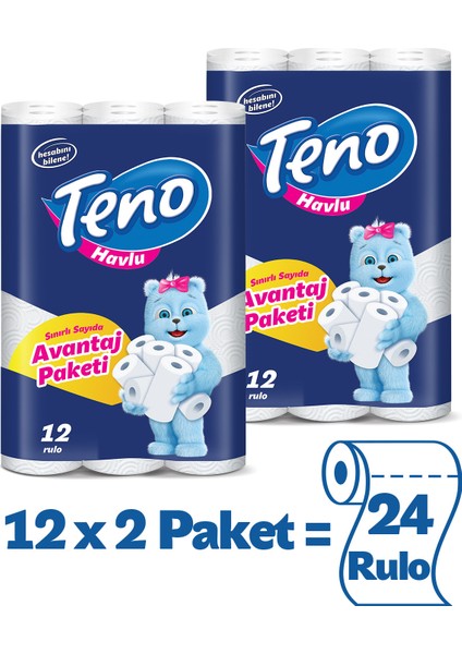 Avantaj Paket Kağıt Havlu 24 Rulo