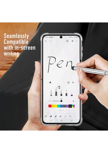 Samsung Galaxy Z Flip 3 Parmak Yüzük Şeffaf Silikon Hava Köşesi Darbeye Dayanıklı Koruma Cep Telefonu Kılıfı Kapağı (Yurt Dışından) fırsatları