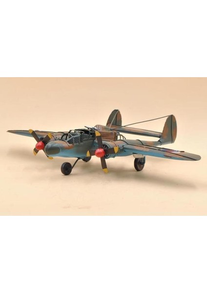 Jayland Vintage Metal Retro Klasik Yeşil Pervaneli UÇAK-50CM.