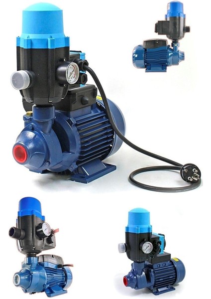 Germany Su Pompası Bakır Sargı 0.70 Hp 0.55 Kw Paket Hidrofor Otomatik Sistem Su Pompası QB60 Qb-St