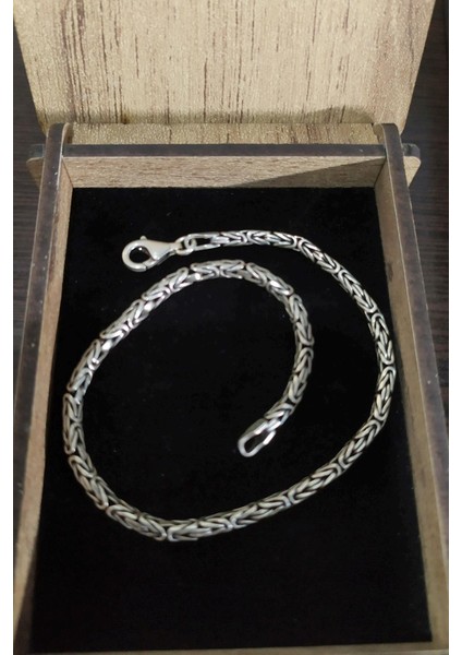 Gümüş Kral Zinciri Erkek Bileklik TR78E9 fiyatları