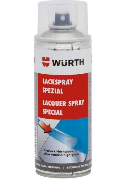 Filli Boya Würth Sprey Şeffaf Parlak Vernik 400 Ml Ral1930