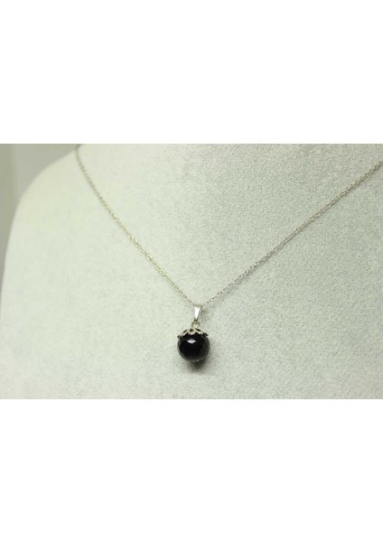 Onix (Oniks) Taşı Kolye Ucu Zincirli fırsatları