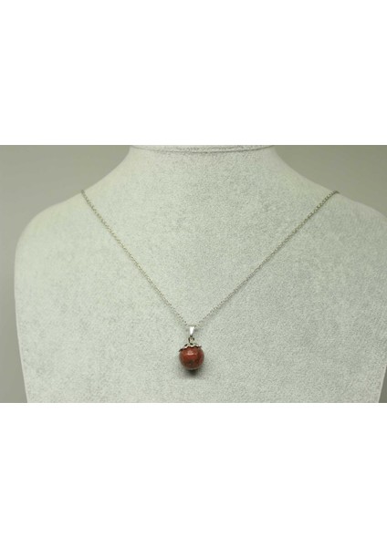 Jasper Taşı Kolye Ucu Zincirli (23510)