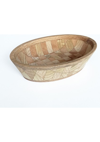 Ahşap Çerezlik Elips El Yapımı 1 Adet fiyatları