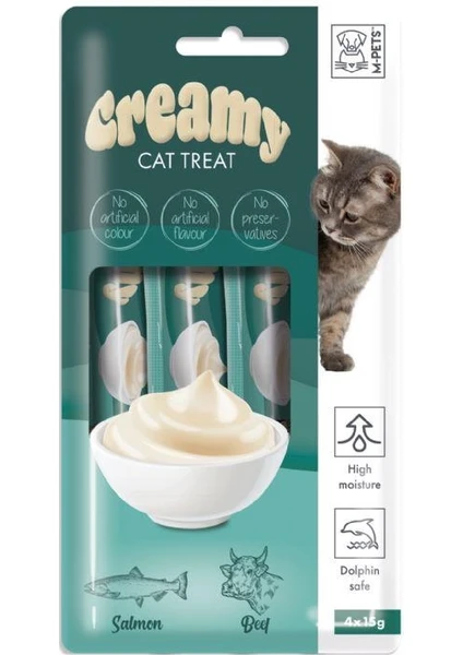 Creamy Somon Balıklı Biftekli Kedi Ödülü