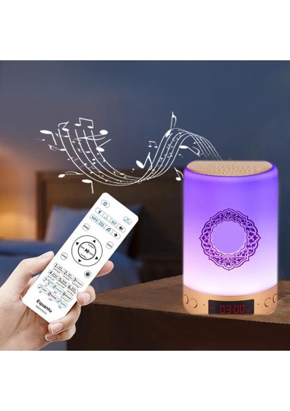 Bluetooth LED Hoparlör Gece Lambası - Beyaz (Yurt Dışından)