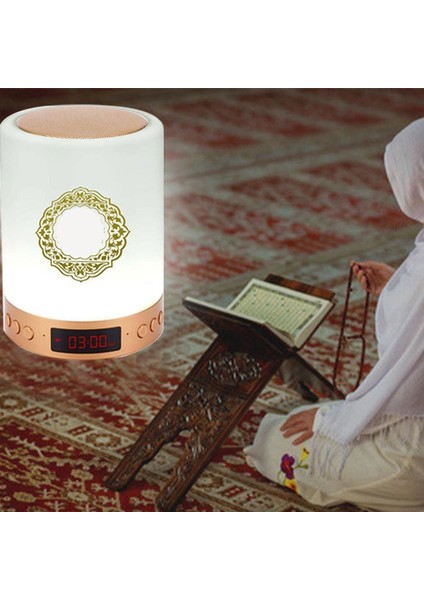 Bluetooth LED Hoparlör Gece Lambası - Beyaz (Yurt Dışından)