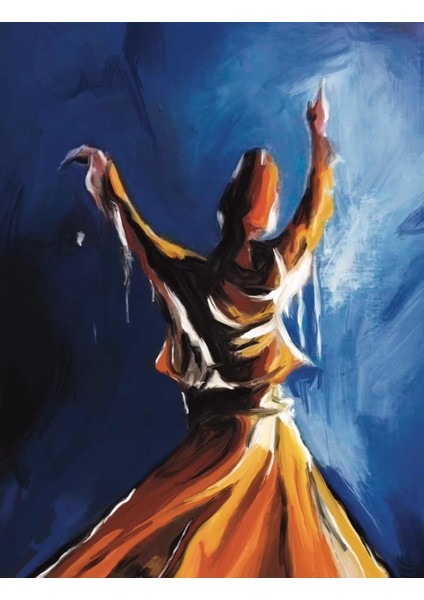 Renkli Semazen Kanvas Tablo fiyatları