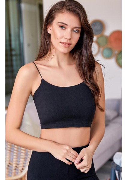 8031 Kadın Ip Askılı Yarım 6 Lı Atlet Büstiyer