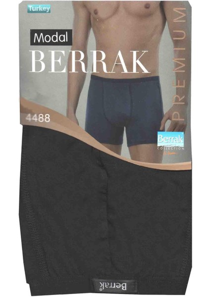 4488 Erkek Ince Kemerli Likralı 3 Lü Boxer