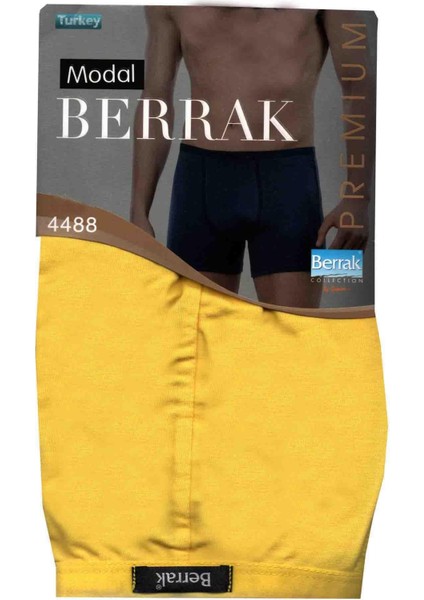4488 Erkek Ince Kemerli Likralı 6 Lı Boxer