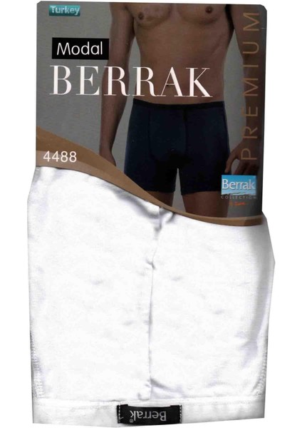 4488 Erkek Ince Kemerli Likralı 3 Lü Boxer