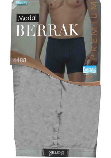 4488 Erkek Ince Kemerli Likralı 3 Lü Boxer