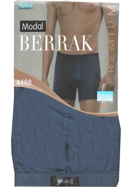 4488 Erkek Ince Kemerli Likralı 3 Lü Boxer