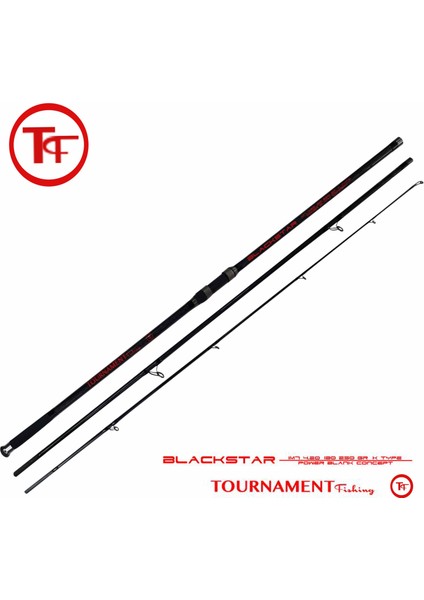 Tournament Fishing Blackstar 4.20 mt Im7 Power Blank Concept 180GR-250 Atarlı 3 Parça Surf Olta Kamışı