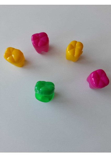 5 Adet Bebek Süt Dişi Kutusu Mini Hatıra Diş Kutusu 5'li