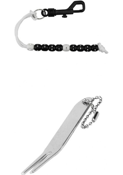 Golf Boncuk Inme Sayacı Golcü Sayma Bilezik Aracı + Divot Onarım Aracı