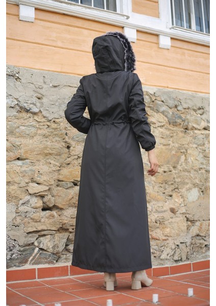 Siyah Içi Kürklü ve Su Geçirmez Tam Boy Kadın Kışlık Mont & Kaban fırsatları