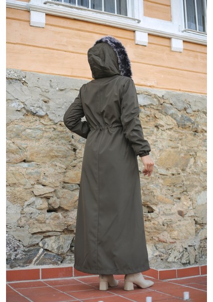 Haki Içi Kürklü ve Su Geçirmez Tam Boy Kadın Kışlık Mont & Kaban indirimleri