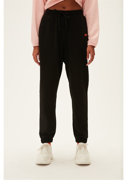 Welcome Kadın Siyah Sweatpantolon