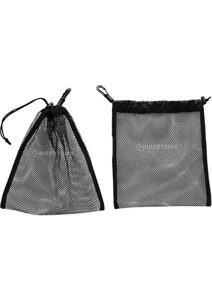 2pcs 7.87 "x 9.45" Golf Tenis Topları Dalış Dişlileri Için Örgü Çekme Çantası Taşıma