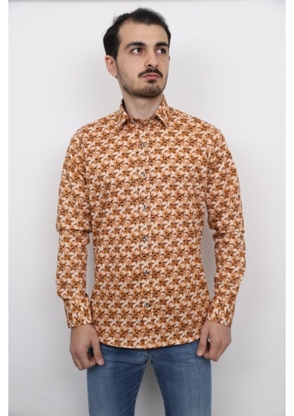 Monstera Yaprak Detaylı Uzun Kol Çocuk Gömleği fiyatları