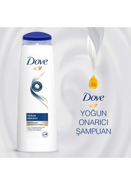 Dove Saç Bakım Şampuanı Yoğun Onarıcı Yıpranmış Saçlar İçin 350 ml fırsatları
